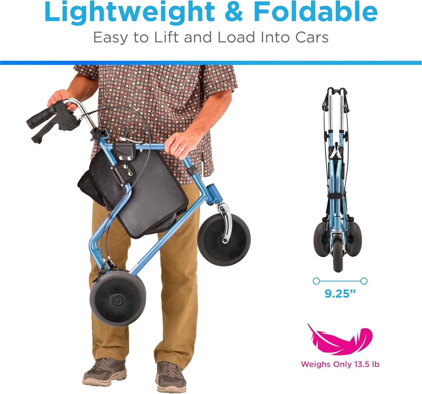 Nova Traveler 3 Wheel Rolling Walker 4900