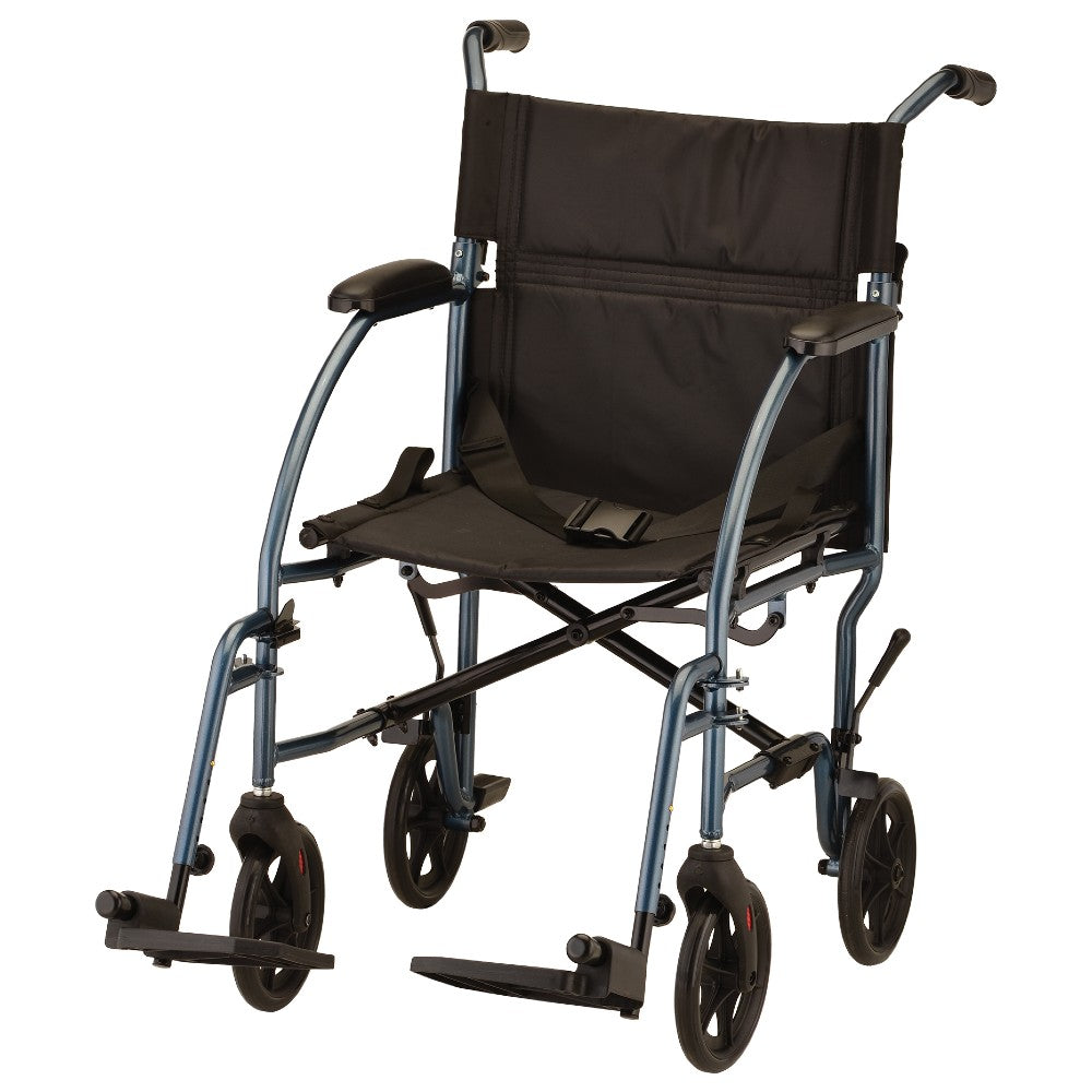 Ultra Lightweight Transport Chair - 19" with Swing Away Footrests - 379