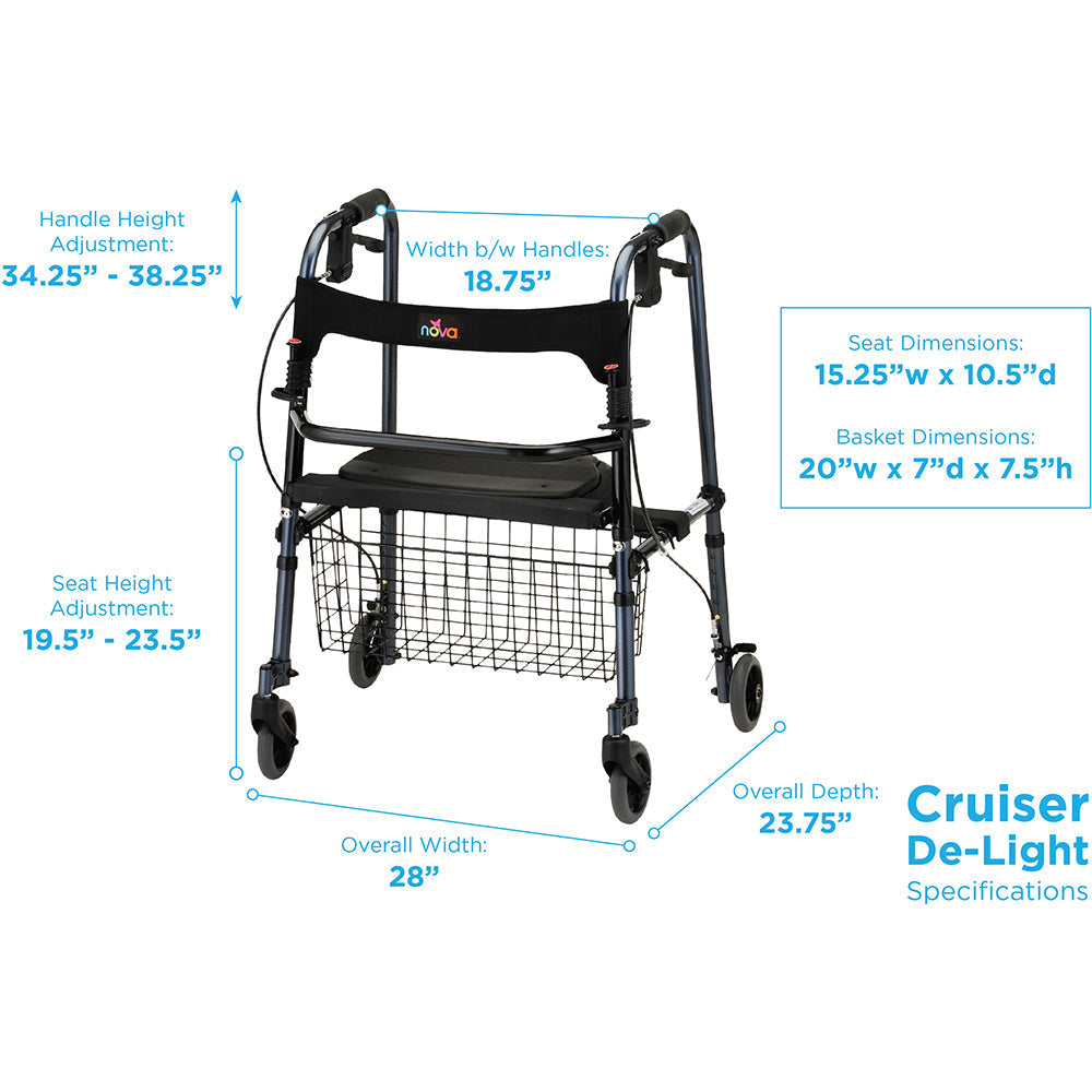 Nova Cruiser De-Light Rollator 4010