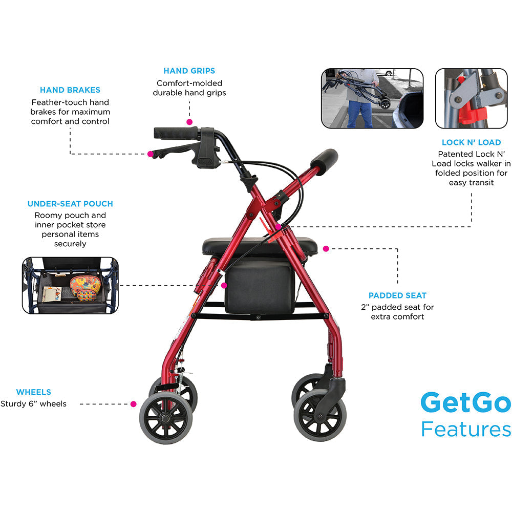 Nova GetGO Standard Rolling Walker 4202C