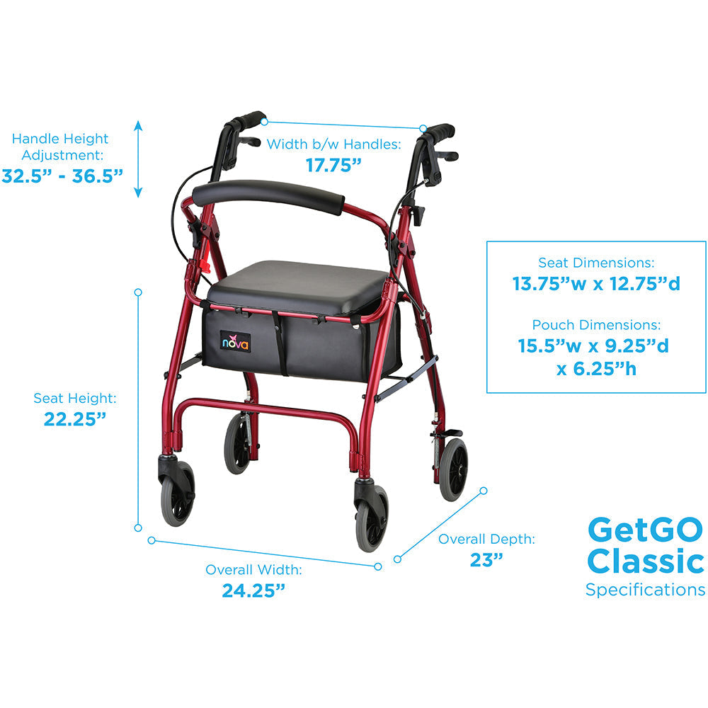 Nova GetGO Standard Rolling Walker 4202C