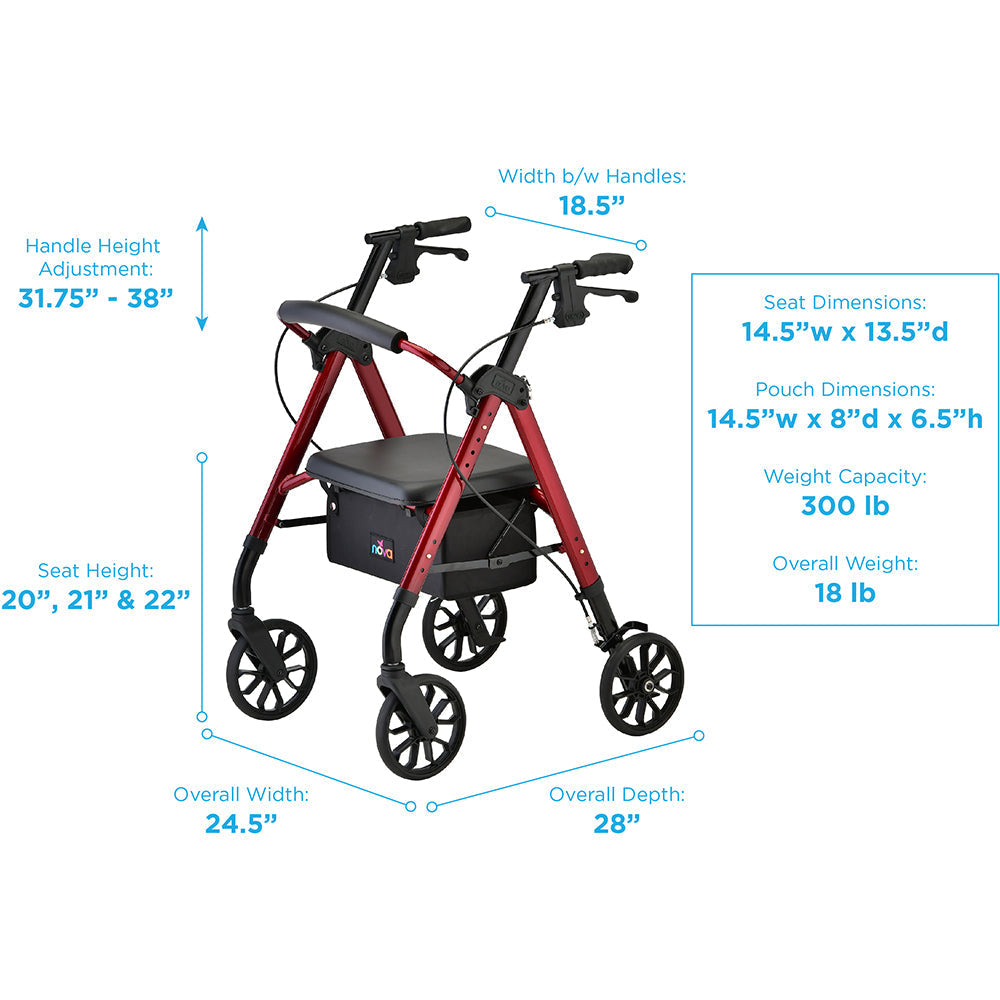 Nova Star 8 Standard Rollator Walker 4288