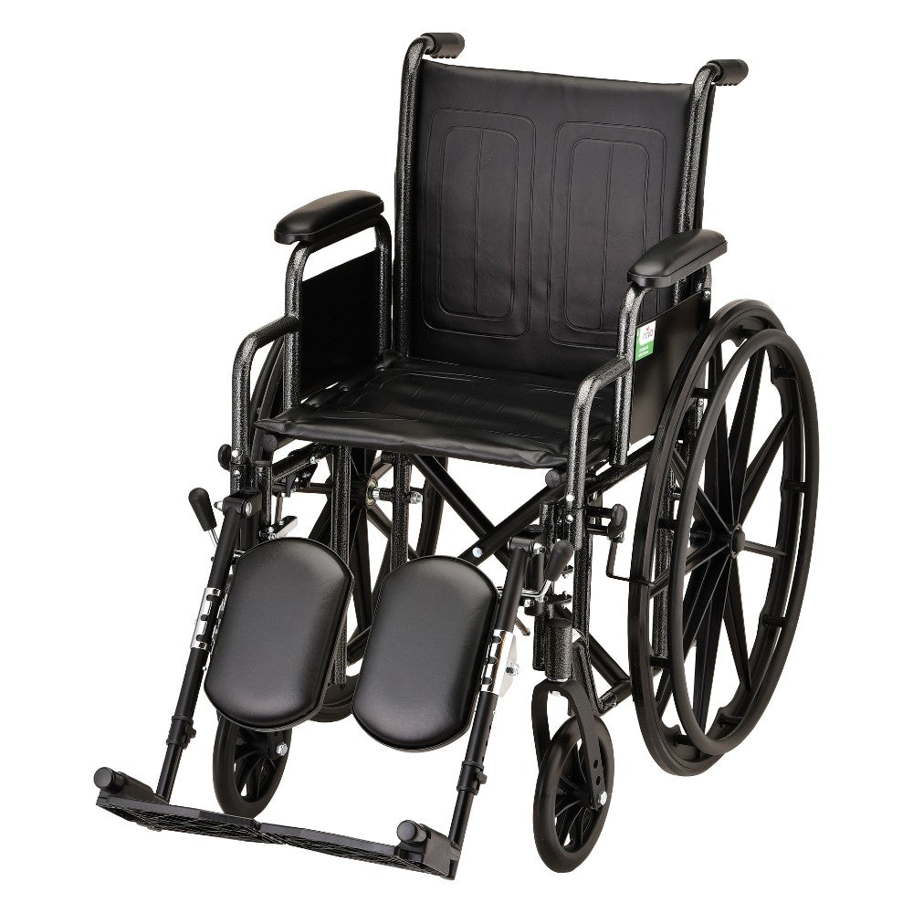 Hammertone Wheelchair - 18" With Detachable Arms & Elevating Legrest 5185SE
