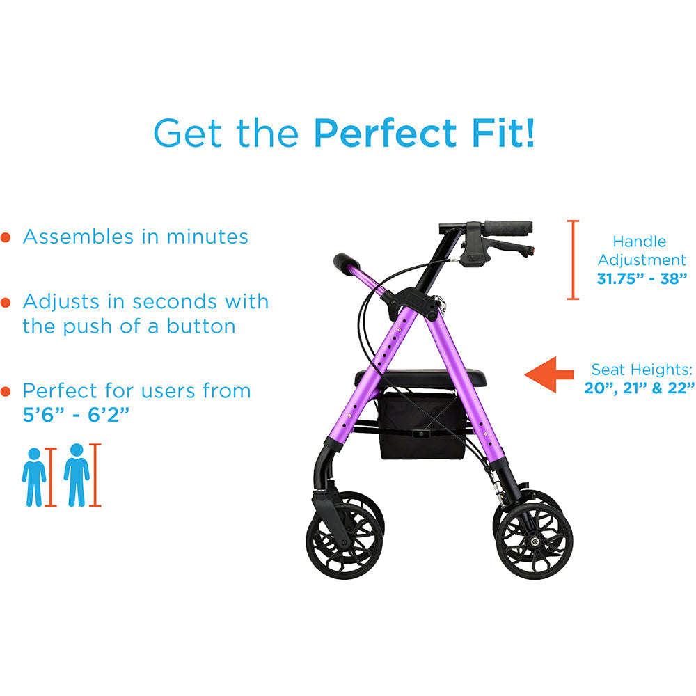Nova Star 8 Standard Rollator Walker 4288
