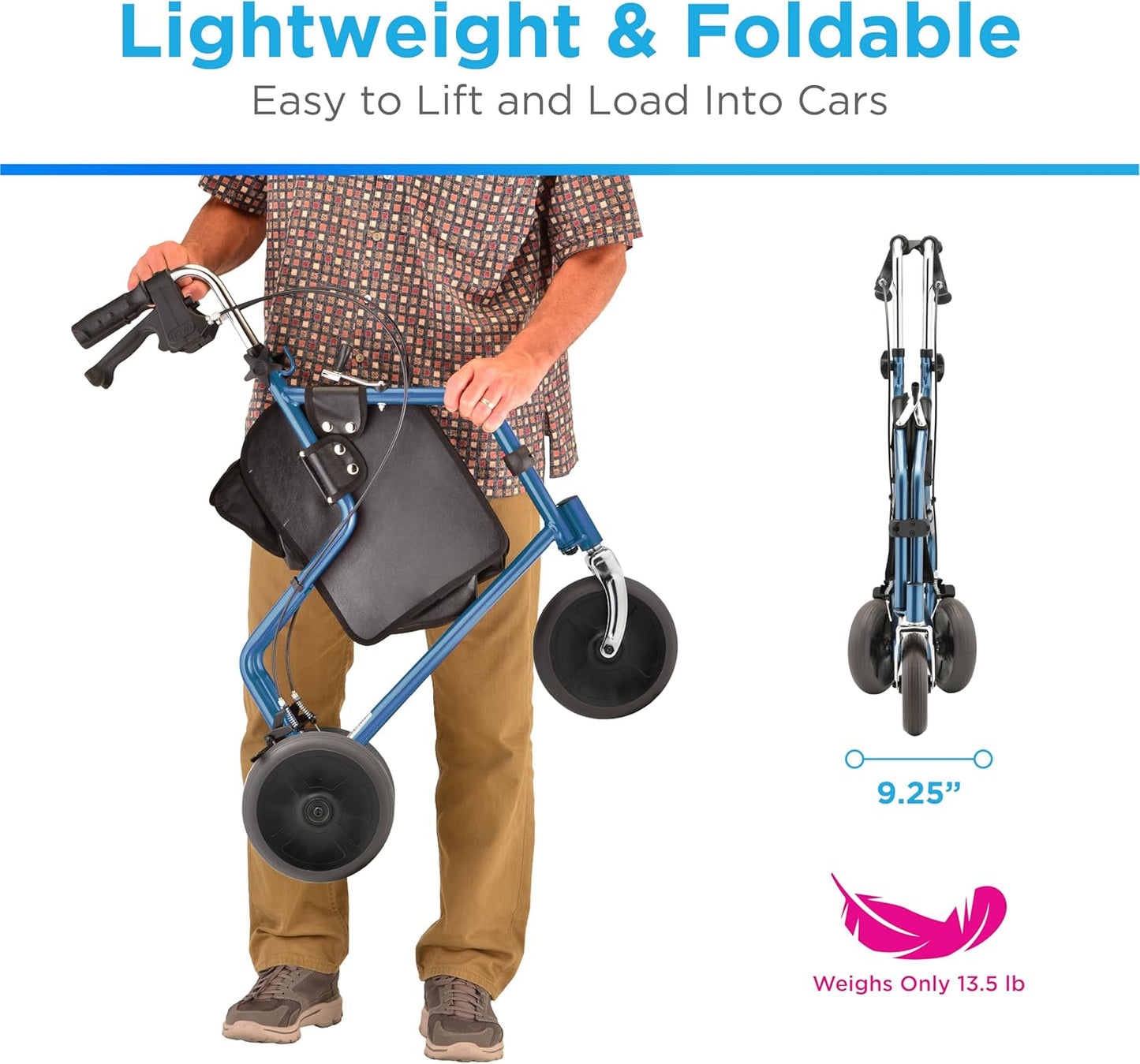 Nova Traveler 3 Wheel Rolling Walker 4900