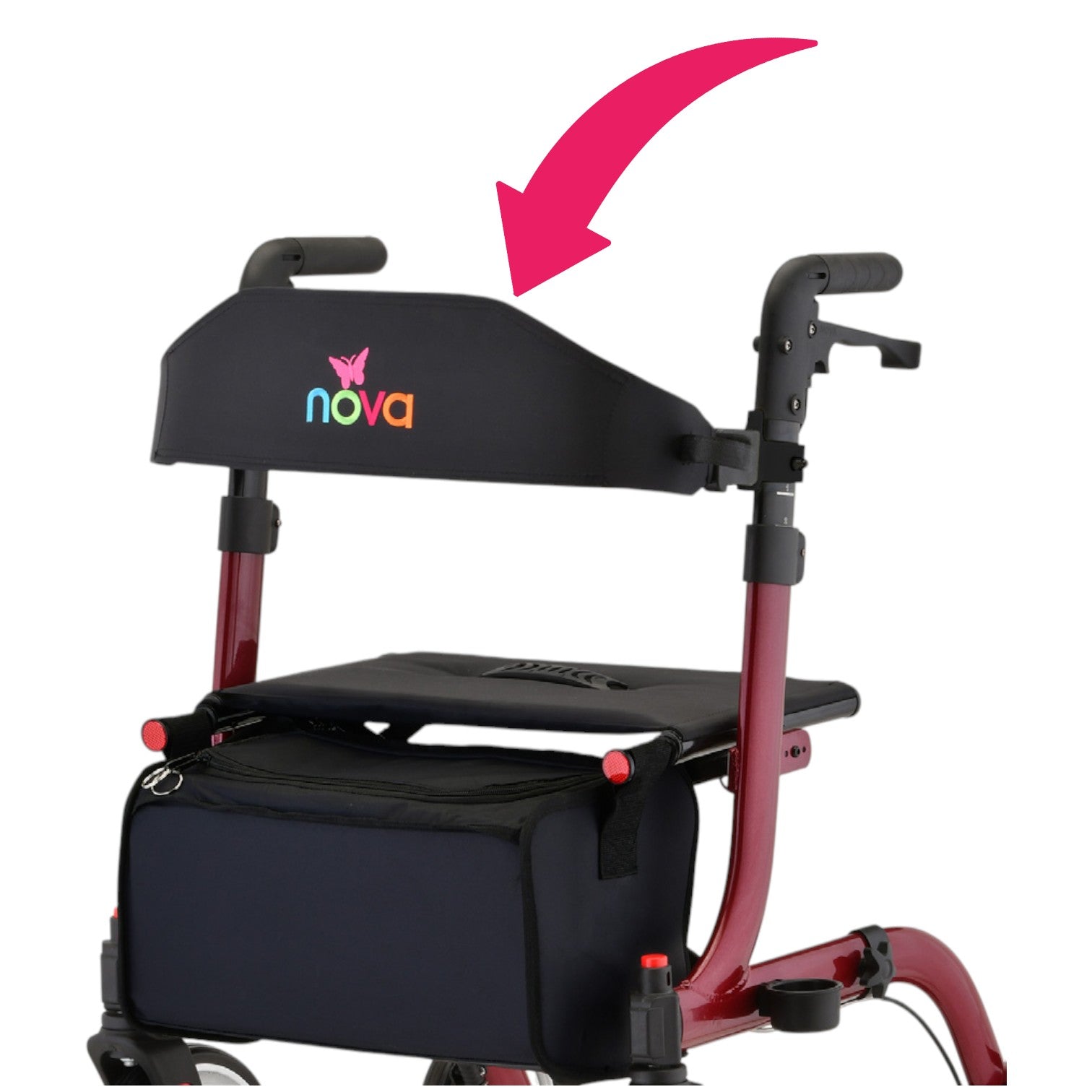 Xtial XL2-AX リラクゼーショングッズ Backrest HCT-432836 For Nova Medical Express 4328 Rollators – Nova