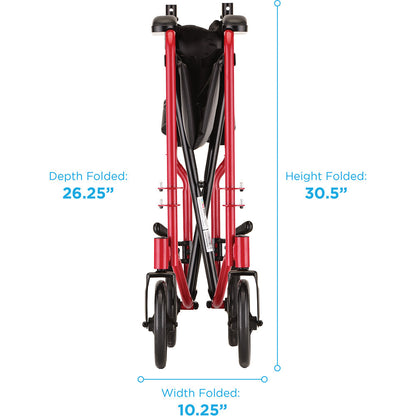 Transport Chair - 19" with Swing Away Footrests Red - 319R
