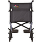 Lightweight Transport Chair with Removable Wheels - 19" with Swing Away Footrests Blue 377B-R