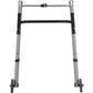 Standard One Button Folding Walker With 5" Wheels 4070DW5