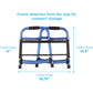 Folding Walker with 5" Wheels Walker Skis and Mobility Bag 4081BW5