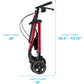 Nova Star Standard Heavy Duty Rollator, 450 lbs. Weight Capacity 4289