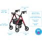 Nova Star Standard Heavy Duty Rollator, 450 lbs. Weight Capacity 4289