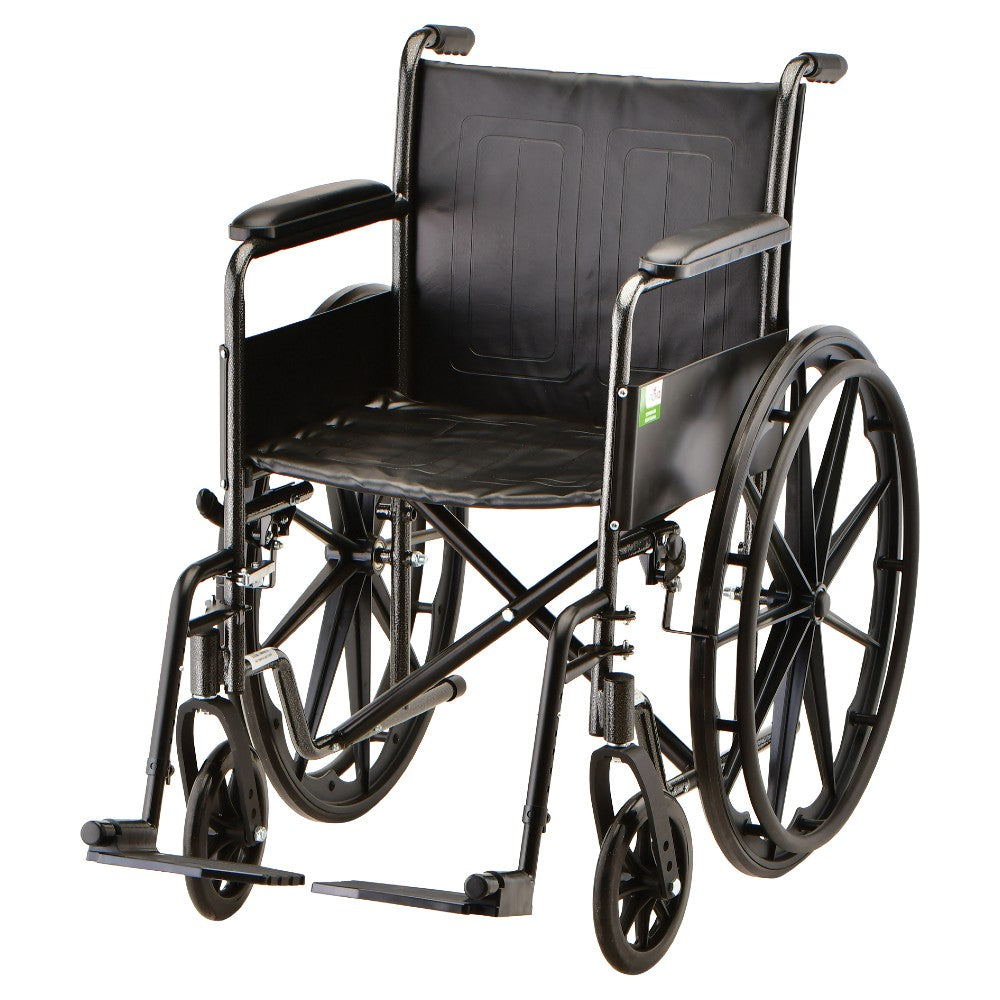 Hammertone Wheelchair - 16" With Fixed Arm & Swing Away Footrest 5060S