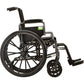 Hammertone Wheelchair - 18" Lightweight With Flip Back Detachable Arms & Swing Away Footrest 7180L